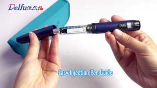 Injecteur de stylo en plastique réutilisable
