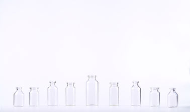 Examinez imprimer les bouteilles en verre claires pharmaceutiques/fioles en verre médicales