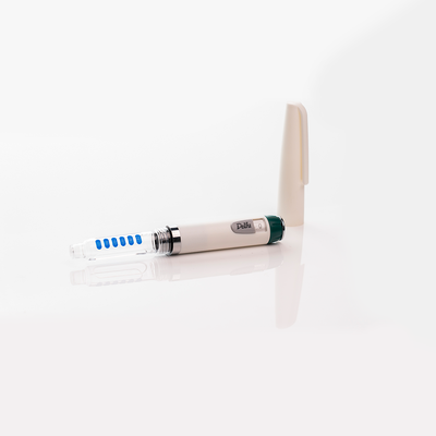 L'appareil d'insuline auto-injectable slimline combiné avec le rappel de dosage fournissant une administration d'insuline et des fonctionnalités de suivi de dosage faciles